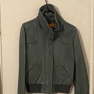 Michael Kors Medium grey leather jacket